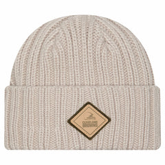Cleveland Browns New Era Logo Applique Cuffed Knit Hat Light Beige | NFL
