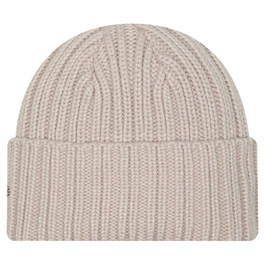 Cleveland Browns New Era Logo Applique Cuffed Knit Hat Light Beige | NFL
