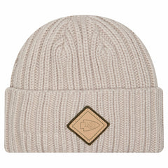 Kansas City Chiefs New Era Logo Applique Cuffed Knit Hat Light Beige | NFL