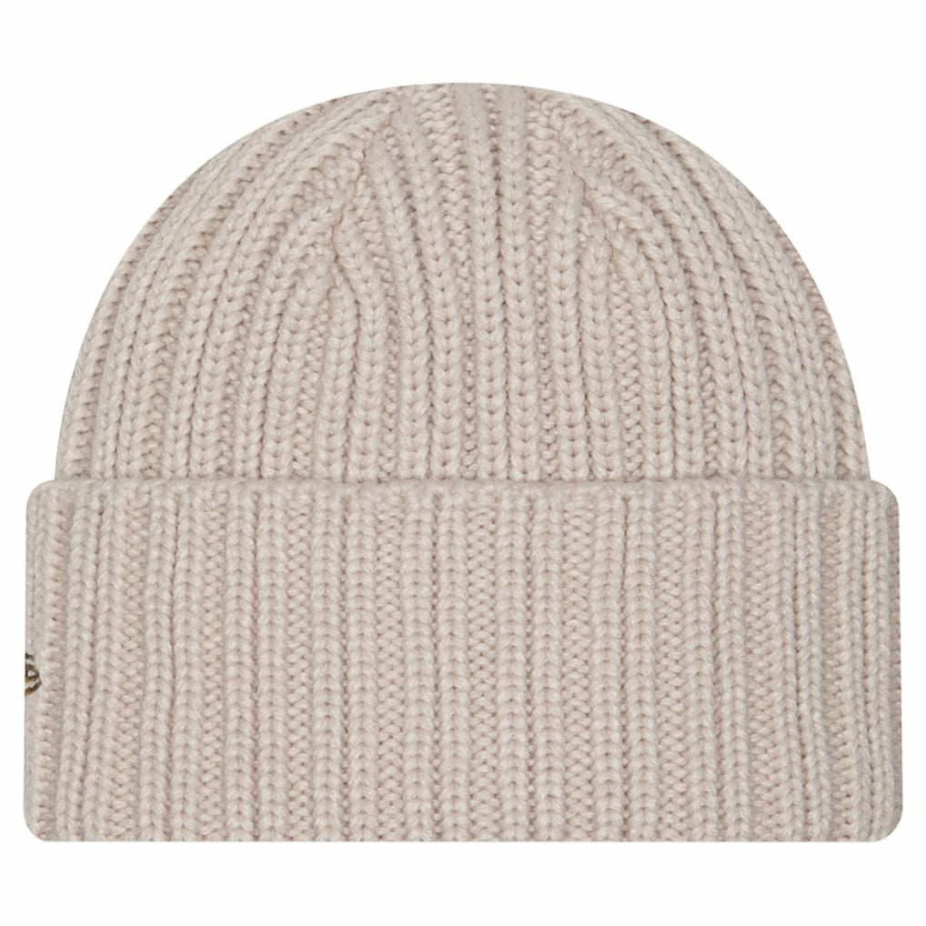 Kansas City Chiefs New Era Logo Applique Cuffed Knit Hat Light Beige | NFL