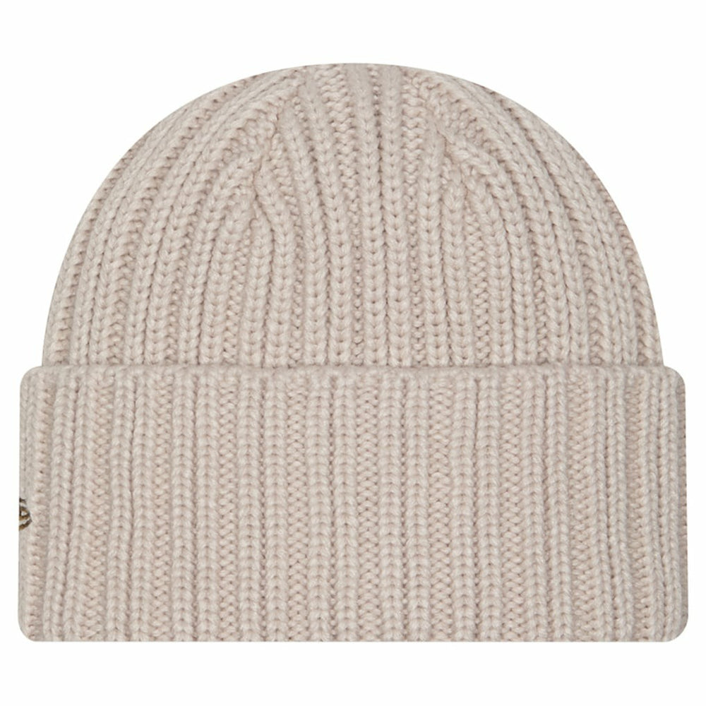 Kansas City Chiefs New Era Logo Applique Cuffed Knit Hat Light Beige | NFL