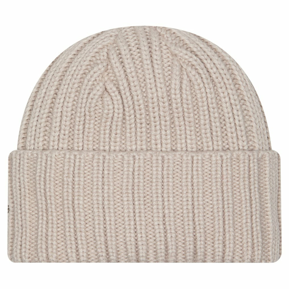 Las Vegas Raiders New Era Logo Applique Cuffed Knit Hat Light Beige | NFL