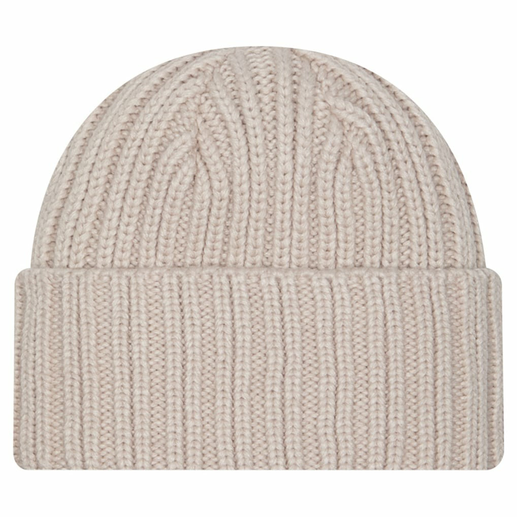 Detroit Lions New Era Logo Applique Cuffed Knit Hat Light Beige | NFL