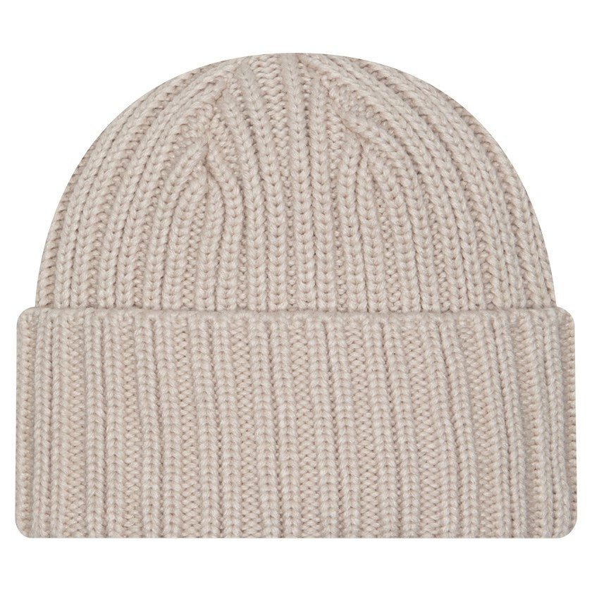Green Bay Packers New Era Logo Applique Cuffed Knit Hat Light Beige | NFL
