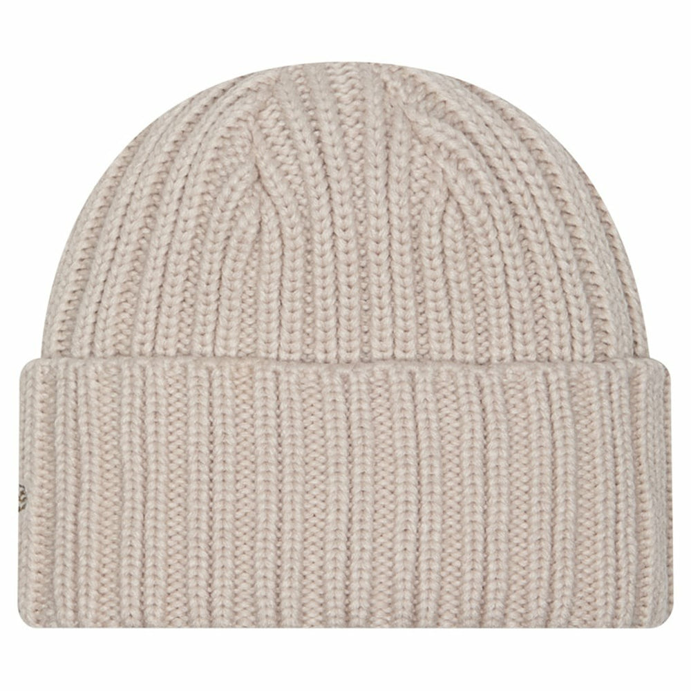 Miami Dolphins New Era Logo Applique Cuffed Knit Hat Light Beige | NFL