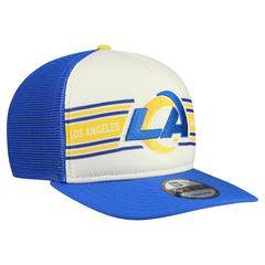 Los Angeles Rams New Era Banner A-Frame 9FIFTY Snapback Hat Cream/Royal | NFL