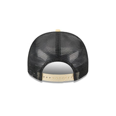 New Orleans Saints New Era Banner A-Frame 9FIFTY Trucker Snapback Hat Cream/Black | NFL