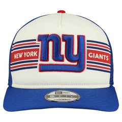 New York Giants New Era Banner A-Frame 9FIFTY Snapback Hat Cream/Royal | NFL