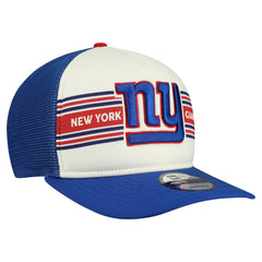 New York Giants New Era Banner A-Frame 9FIFTY Snapback Hat Cream/Royal | NFL