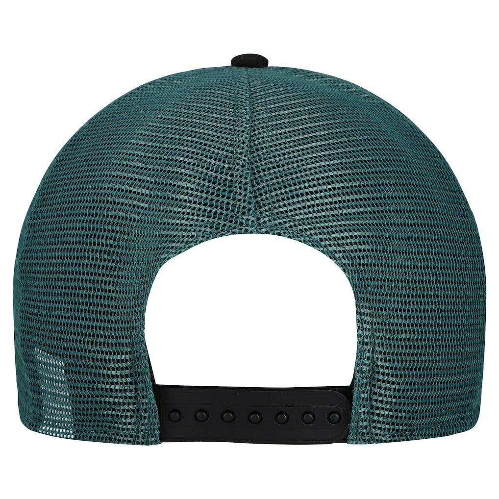Philadelphia Eagles New Era Banner A-Frame 9FIFTY Snapback Hat Cream/Midnight Green | NFL