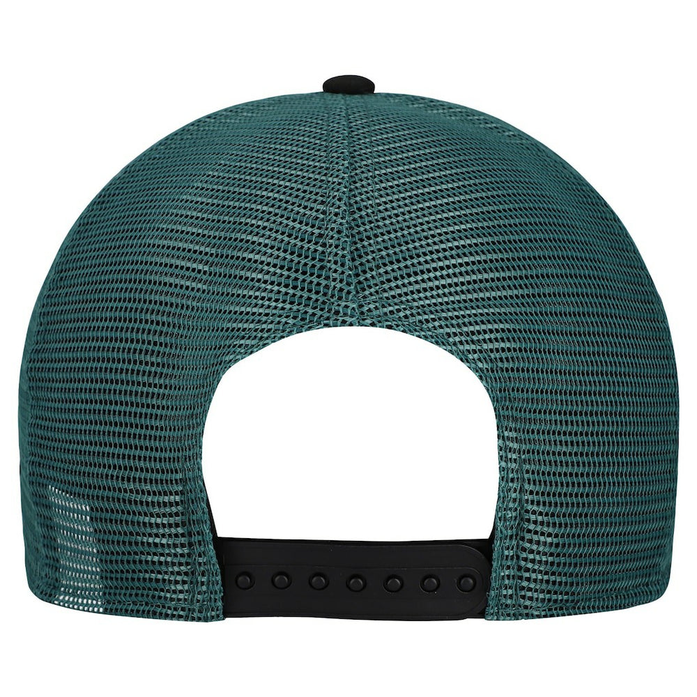 Philadelphia Eagles New Era Banner A-Frame 9FIFTY Snapback Hat Cream/Midnight Green | NFL