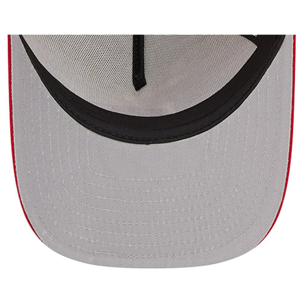 San Francisco 49ers New Era Banner A-Frame 9FIFTY Trucker Snapback Hat Cream/Scarlet | NFL