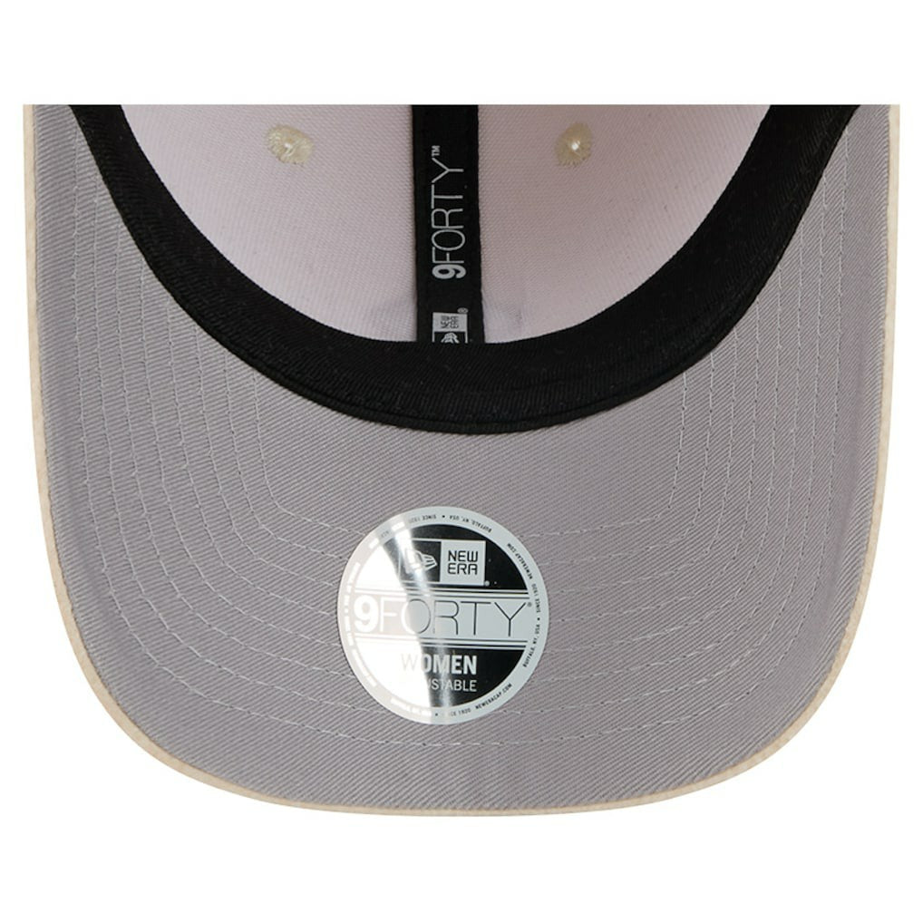 Kansas City Chiefs New Era Women's Comfy 9FORTY Adjustable Hat Cream | NFL