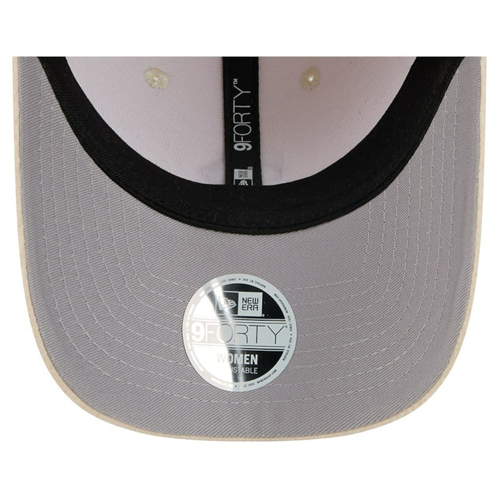 Kansas City Chiefs New Era Women's Comfy 9FORTY Adjustable Hat Cream | NFL