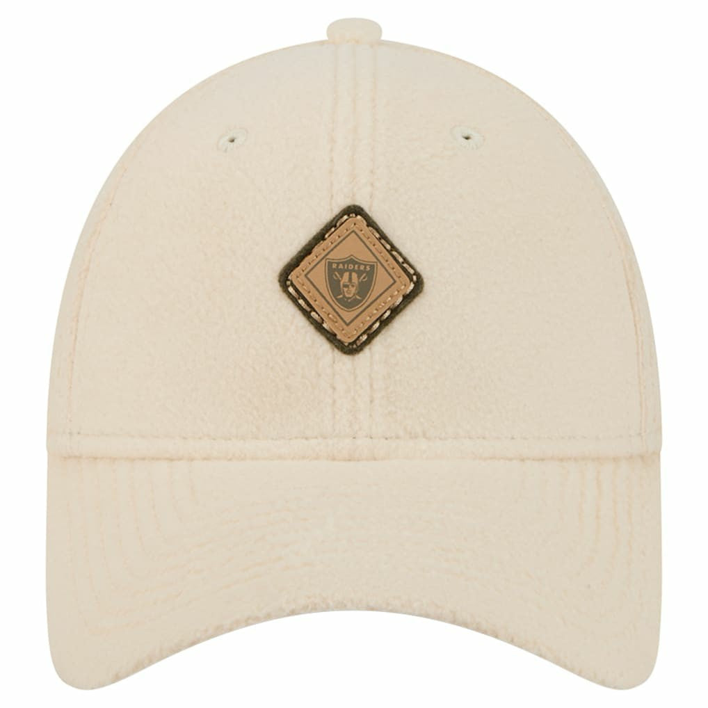 Las Vegas Raiders New Era Women's Comfy 9FORTY Adjustable Hat Cream | NFL