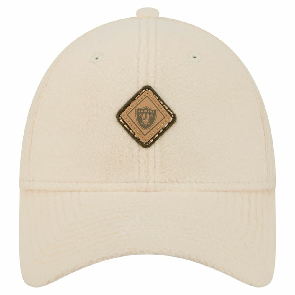 Las Vegas Raiders New Era Women's Comfy 9FORTY Adjustable Hat Cream | NFL