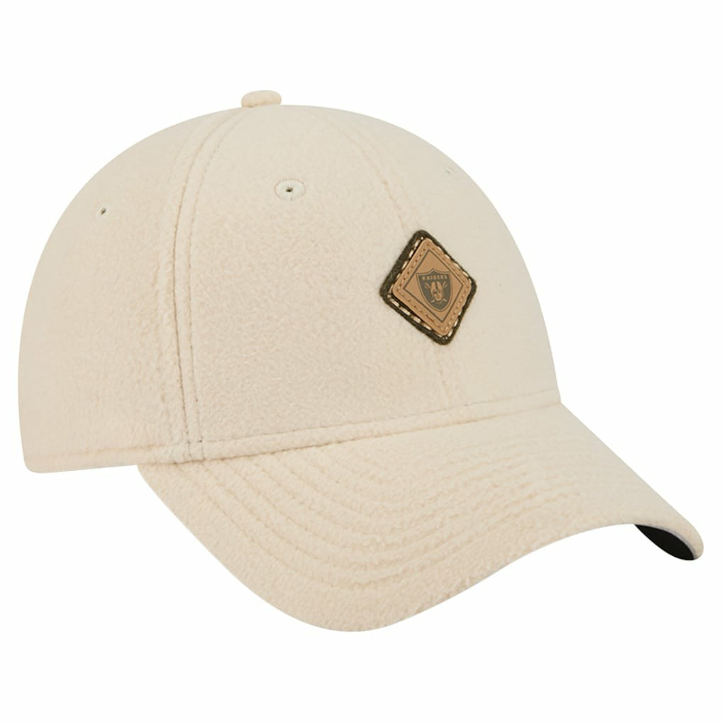 Las Vegas Raiders New Era Women's Comfy 9FORTY Adjustable Hat Cream | NFL