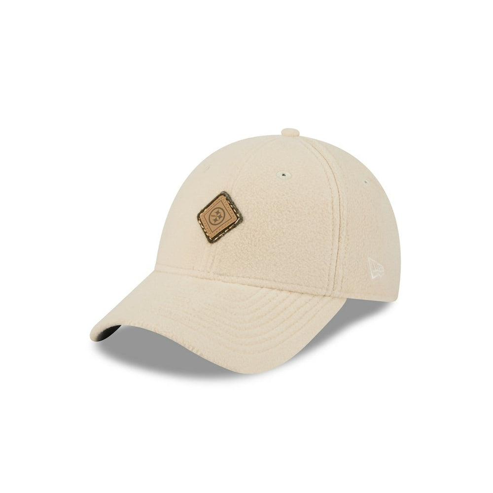 Pittsburgh Steelers New Era Women's Comfy 9FORTY Adjustable Hat Cream | NFL