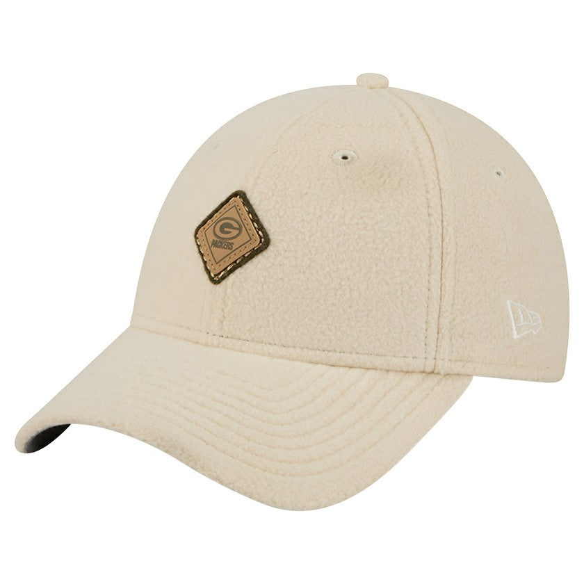 Green Bay Packers New Era Women's Comfy 9FORTY Adjustable Hat Cream | NFL
