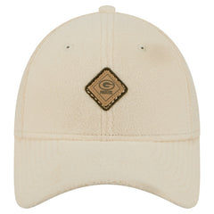 Green Bay Packers New Era Women's Comfy 9FORTY Adjustable Hat Cream | NFL