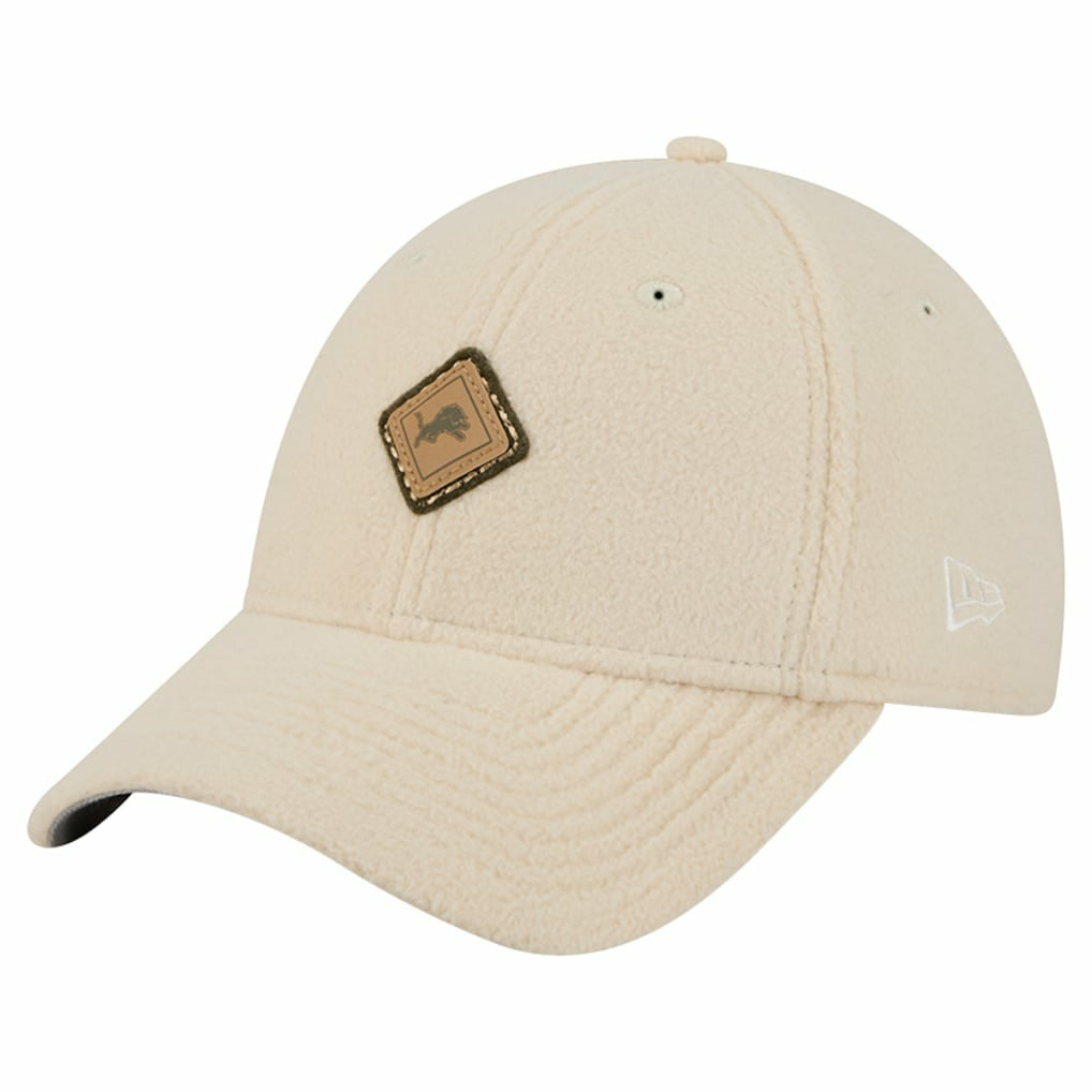 Detroit Lions New Era Women's Comfy 9FORTY Adjustable Hat Cream | NFL