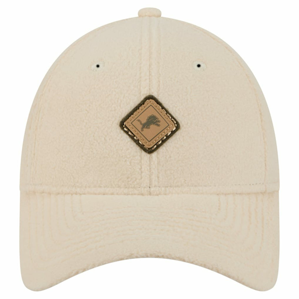 Detroit Lions New Era Women's Comfy 9FORTY Adjustable Hat Cream | NFL