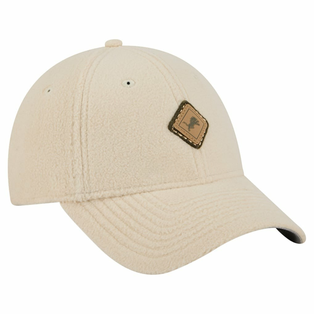 Detroit Lions New Era Women's Comfy 9FORTY Adjustable Hat Cream | NFL