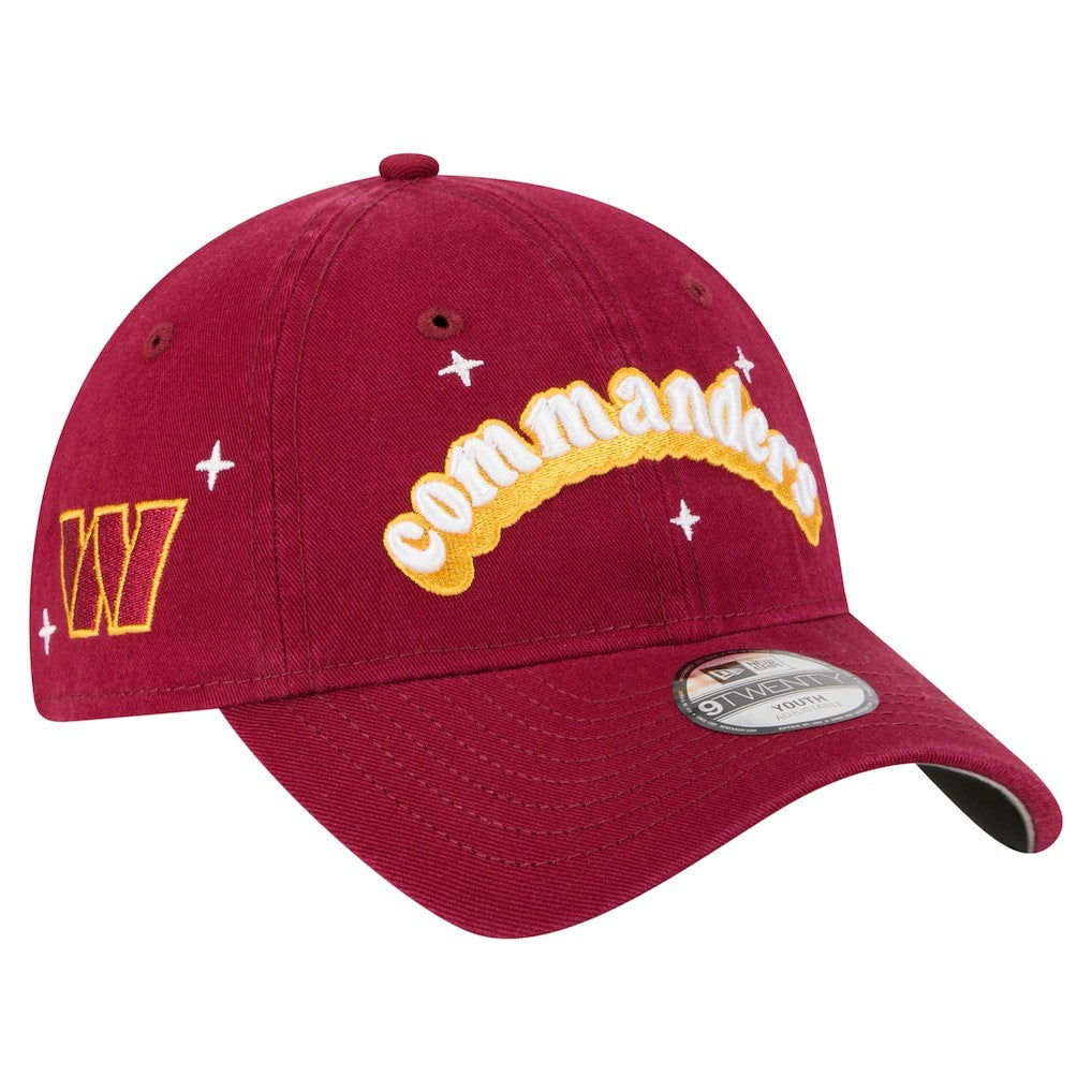 Washington Commanders New Era Girls Youth Cheer 9TWENTY Adjustable Hat Burgundy | NFL
