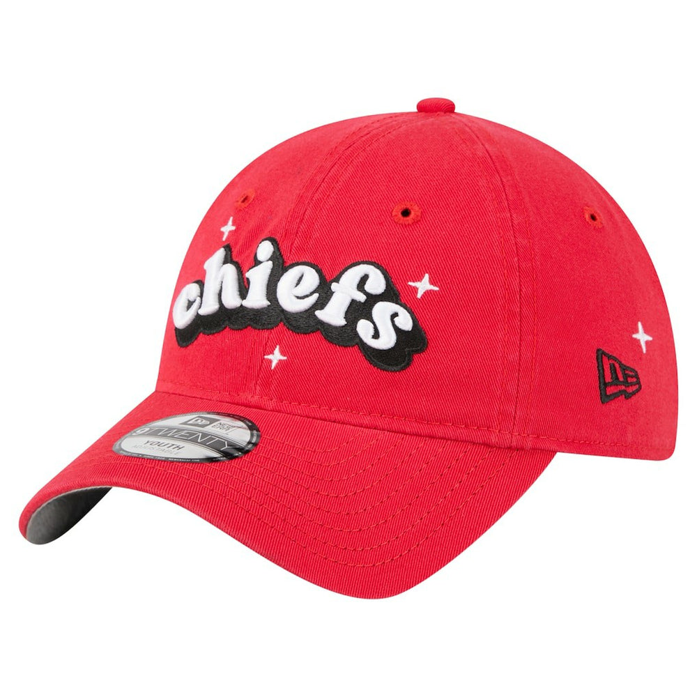 Kansas City Chiefs New Era Girls Youth Cheer 9TWENTY Adjustable Hat Red | NFL