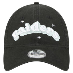 Las Vegas Raiders New Era Girls Youth Cheer 9TWENTY Adjustable Hat Black | NFL