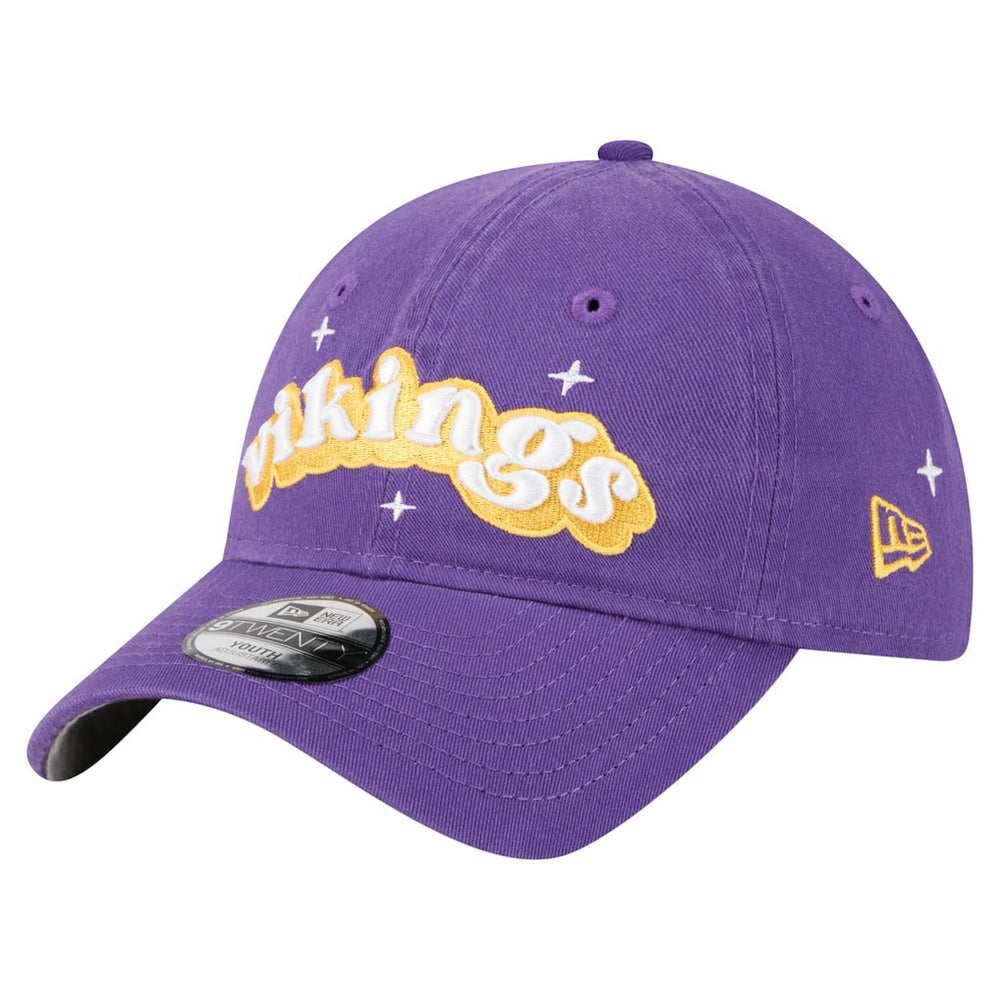 Minnesota Vikings New Era Girls Youth Cheer 9TWENTY Adjustable Hat Purple | NFL