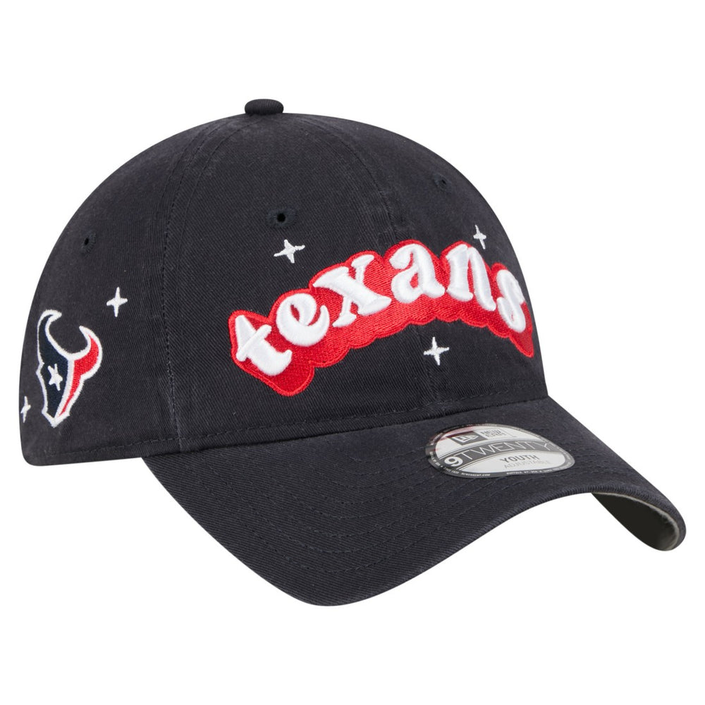 Houston Texans New Era Girls Youth Cheer 9TWENTY Adjustable Hat Navy | NFL