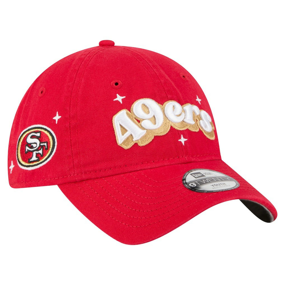San Francisco 49ers New Era Girls Youth Cheer 9TWENTY Adjustable Hat Scarlet | NFL