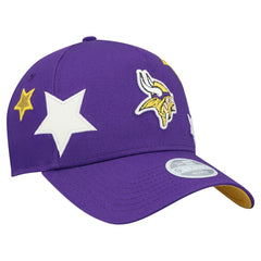 Minnesota Vikings New Era Women's Stardom A-Frame 9FORTY Adjustable Hat Purple | NFL