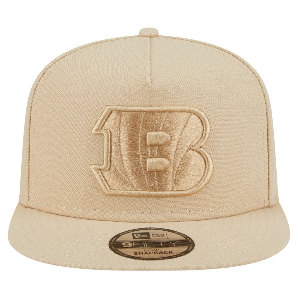Cincinnati Bengals New Era Color Pack A-Frame 9FIFTY Snapback Hat Light Beige | NFL