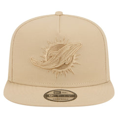 Miami Dolphins New Era Color Pack A-Frame 9FIFTY Snapback Hat Light Beige | NFL