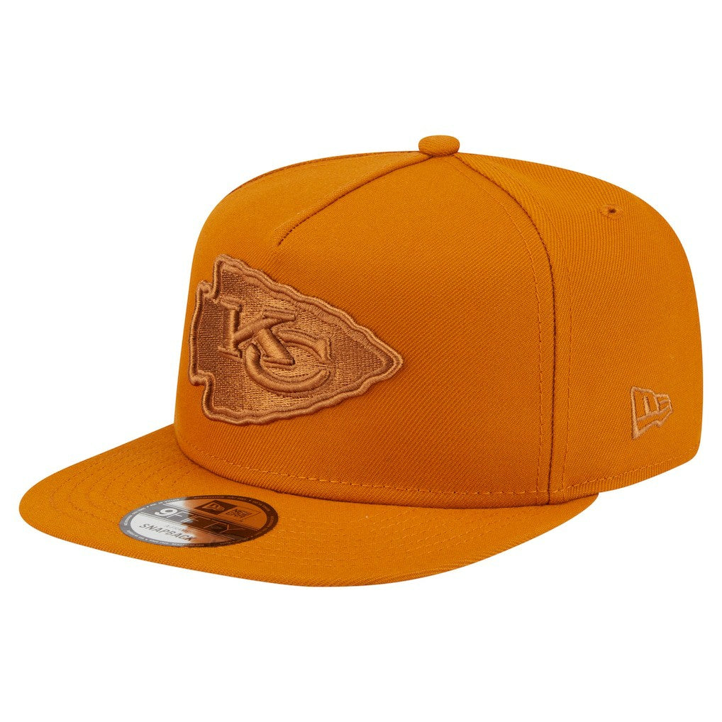 Kansas City Chiefs New Era Color Pack A-Frame 9FIFTY Snapback Hat Brown | NFL