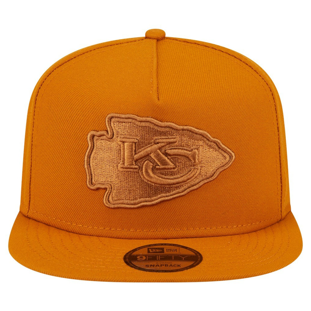 Kansas City Chiefs New Era Color Pack A-Frame 9FIFTY Snapback Hat Brown | NFL