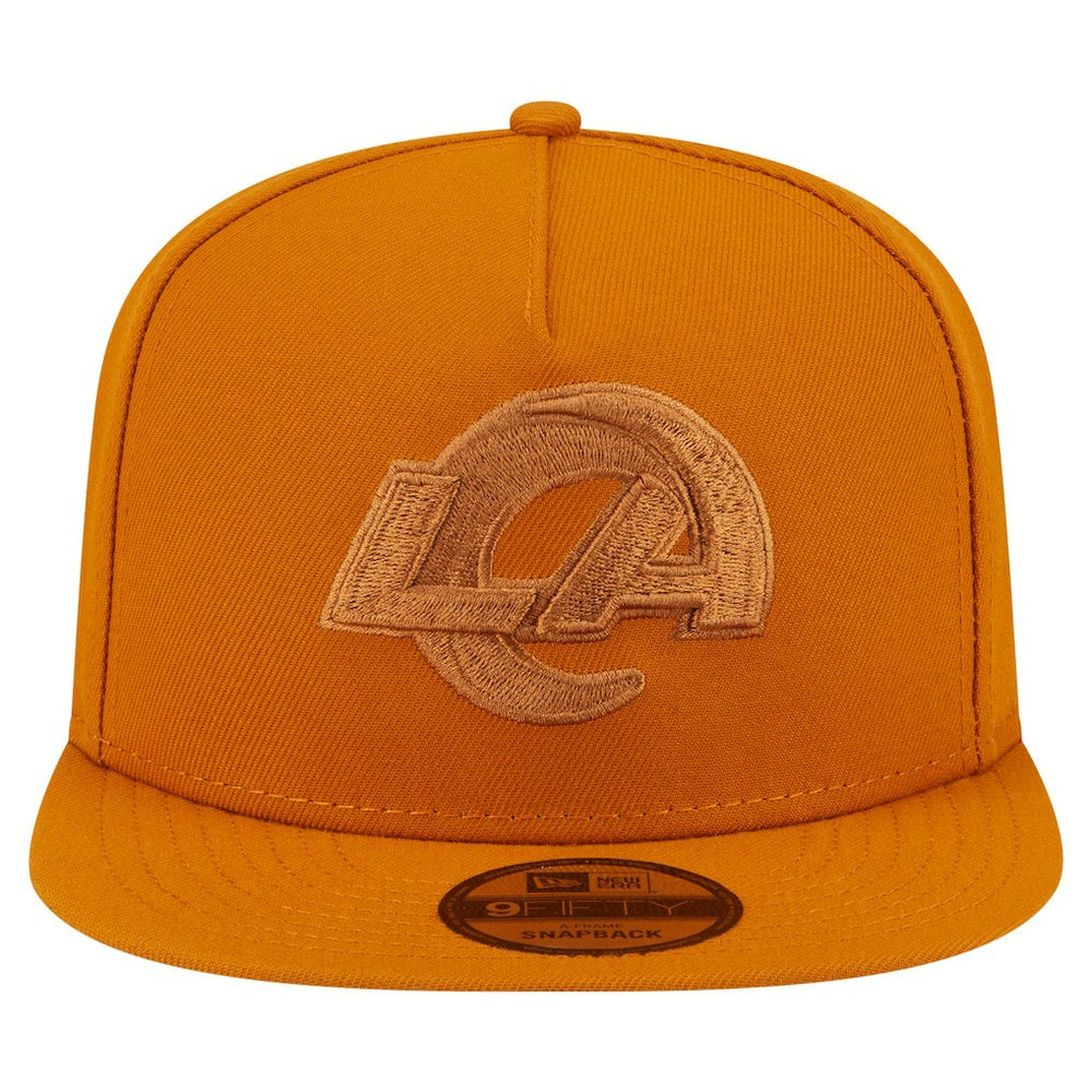 Los Angeles Rams New Era Color Pack A-Frame 9FIFTY Snapback Hat Brown | NFL