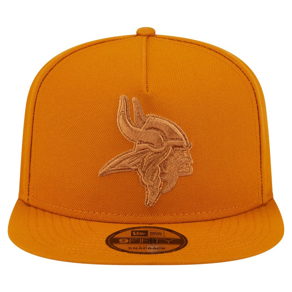 Minnesota Vikings New Era Color Pack A-Frame 9FIFTY Snapback Hat Brown | NFL