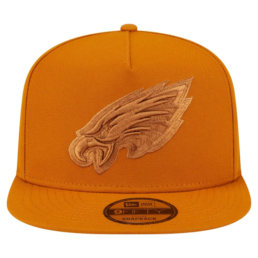 Philadelphia Eagles New Era Color Pack A-Frame 9FIFTY Snapback Hat Brown | NFL