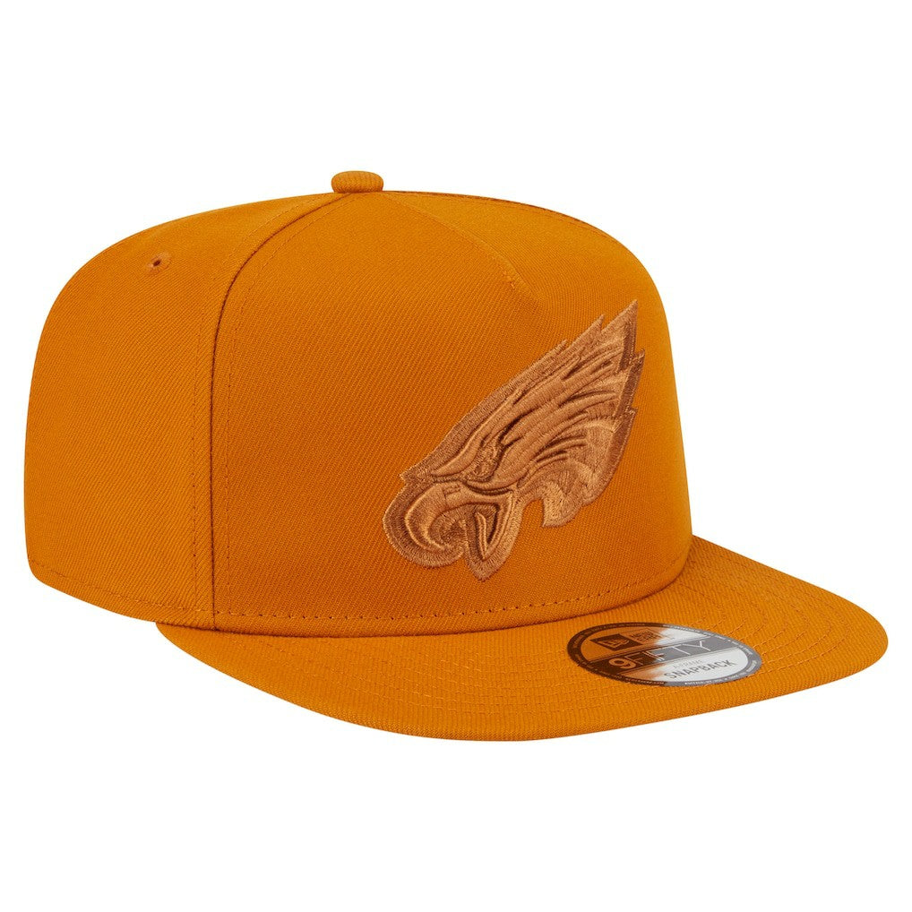 Philadelphia Eagles New Era Color Pack A-Frame 9FIFTY Snapback Hat Brown | NFL