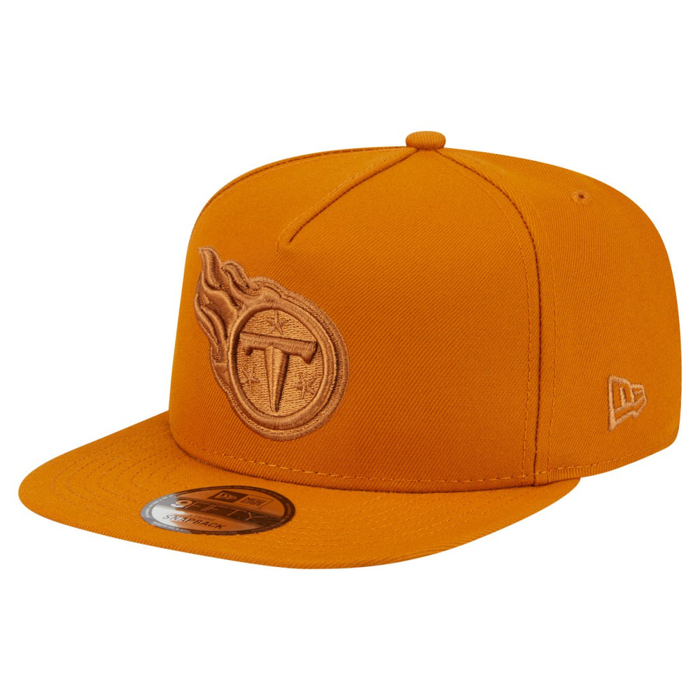 Tennessee Titans New Era Color Pack A-Frame 9FIFTY Snapback Hat Brown | NFL