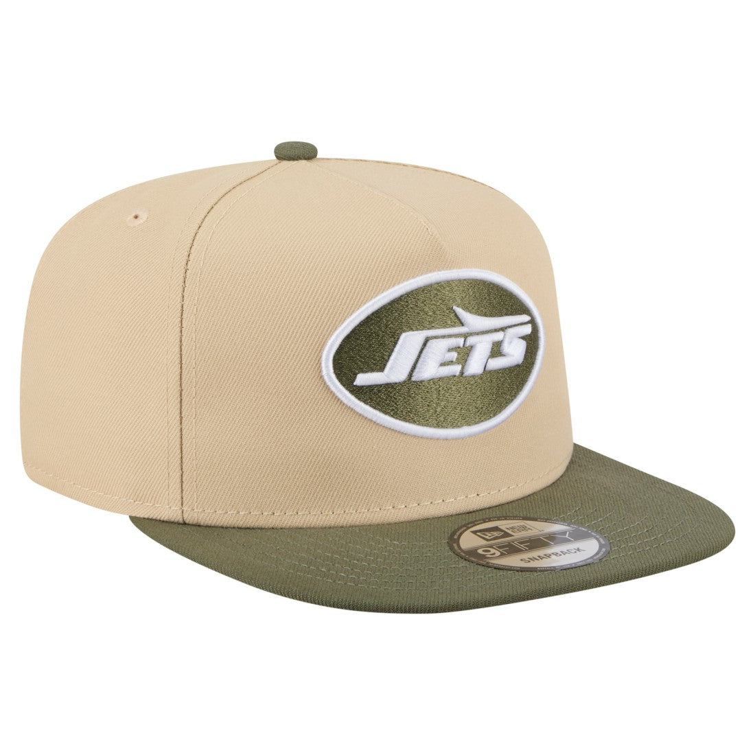 New York Jets New Era Color Pack A-Frame 9FIFTY Snapback Hat Khaki/Olive | NFL