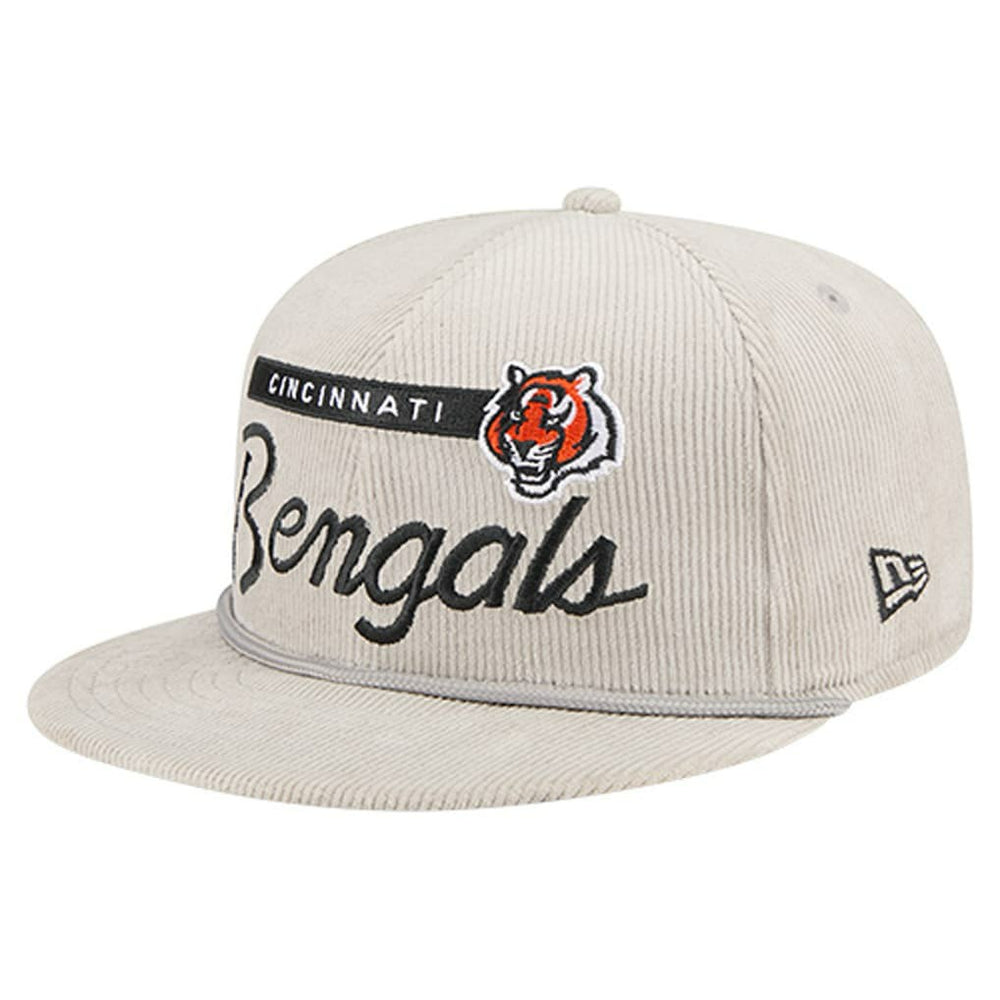 Cincinnati Bengals New Era Cord Rope Corduroy 9FIFTY Snapback Hat Gray | NFL