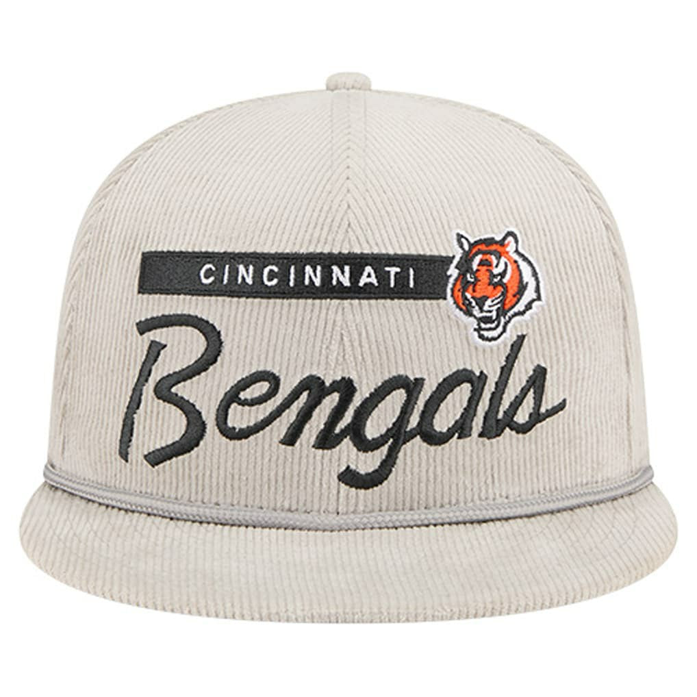 Cincinnati Bengals New Era Cord Rope Corduroy 9FIFTY Snapback Hat Gray | NFL