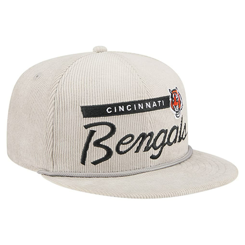 Cincinnati Bengals New Era Cord Rope Corduroy 9FIFTY Snapback Hat Gray | NFL