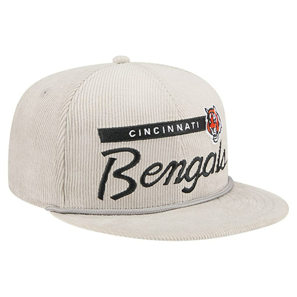 Cincinnati Bengals New Era Cord Rope Corduroy 9FIFTY Snapback Hat Gray | NFL