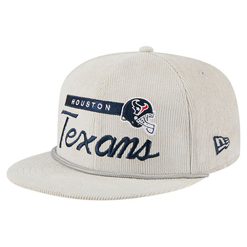 Houston Texans New Era Cord Rope Corduroy 9FIFTY Snapback Hat Gray | NFL