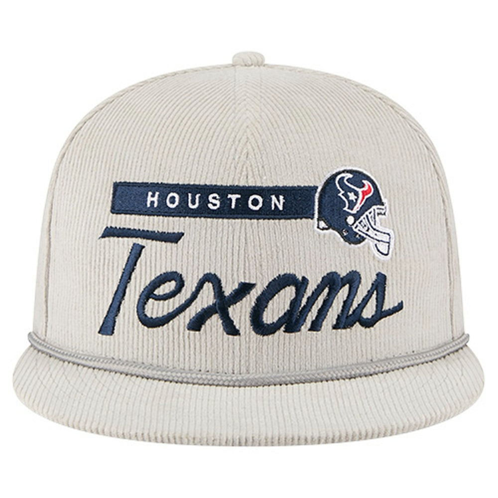 Houston Texans New Era Cord Rope Corduroy 9FIFTY Snapback Hat Gray | NFL